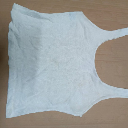 Parthenis women's knitted top used, white, size M