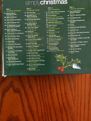 Christmas songs CD used, set of 4