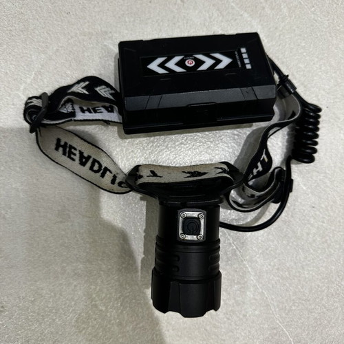 Fishing headlamp used, very powerful