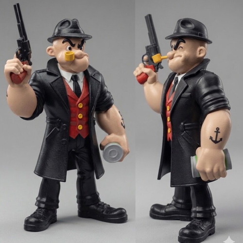 Popeye The Godfather 3D Printed Figure new, collectible