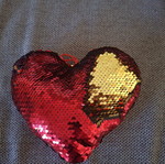 Heart with sequins new condition