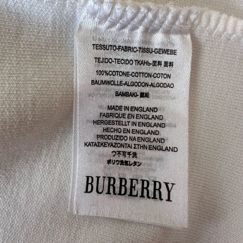 Burberry sweatshirt white with embroidered logo XL like new