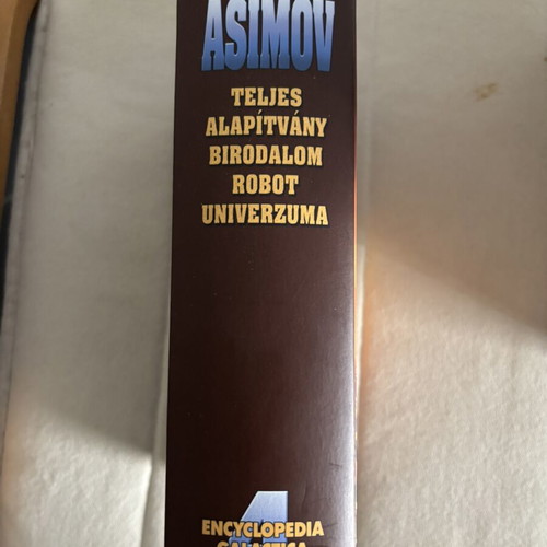 Asimov Teljes Alapítvány Birodalom Robot Univerzuma Encyclopedia Galactica 4 like new