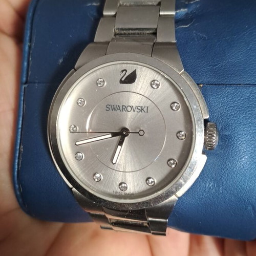 Ρολόι Swarovski μεταχειρισμένο, ασημί, σε άριστη κατάσταση