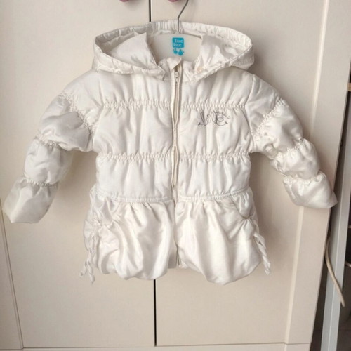 Marasil baby jacket for 1-year-old girl like new with detachable hood