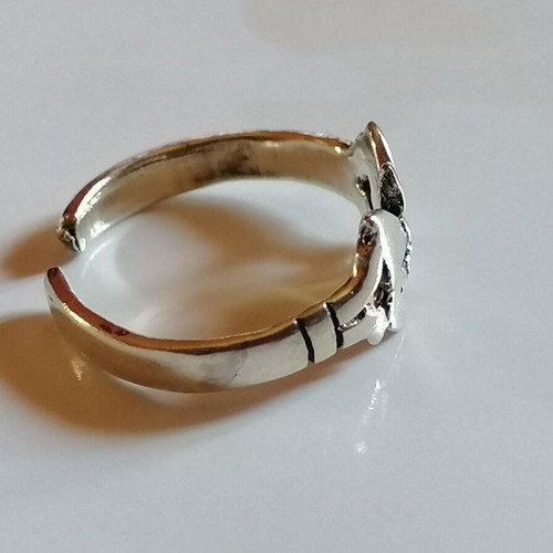 925 Silver Butterfly Toe Ring new, silver