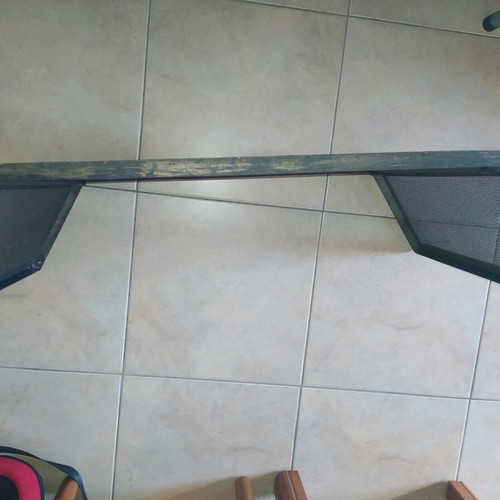Fireplace screen solid corner heavy-duty like new