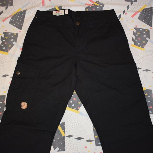 Fjallraven Ovik curved high waist trousers for women EU38 US29, black