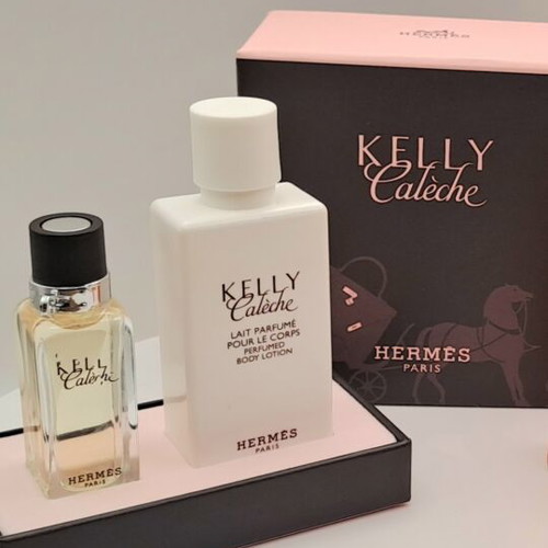 Hermès Caleche 7.5ml με λοσιόν σώματος 40ml και Hermès 24 Faubourg Pour Femme vintage μινιατούρα καινούργιο σετ