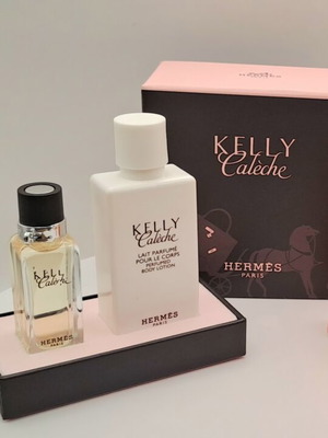 Hermès Caleche 7.5ml με λοσιόν σώματος 40ml και Hermès 24 Faubourg Pour Femme vintage μινιατούρα καινούργιο σετ