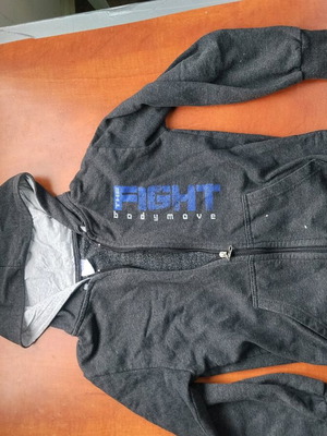 Bodymove cardigan used, gray, for 10 years with pocket damage