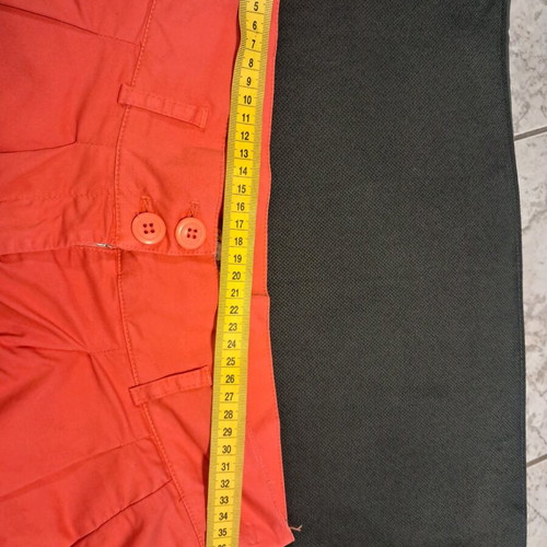 Happening No36 coral cotton high-waisted bermuda shorts like new