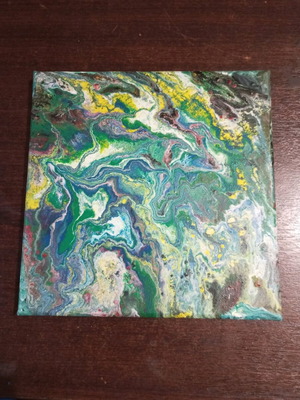 Handmade oil painting 20x20 cm new