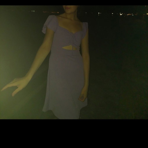 Purple aesthetic dress new, size S