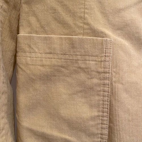 Women's corduroy jacket beige used, size 42