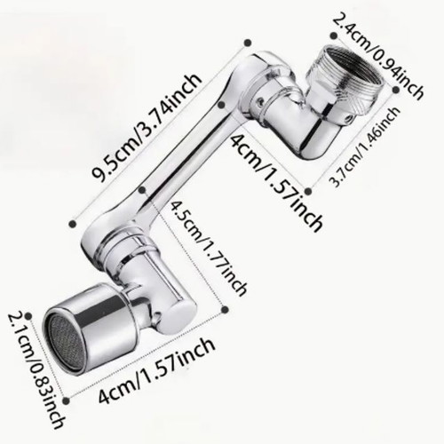 Sink faucet with 1080° rotation and protection connector