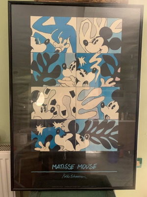 Matisse Mouse poster by Pablo Echaurren like new