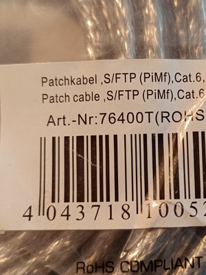 InLine Cat.6 S/FTP Ethernet Patch Cable 10m, transparent