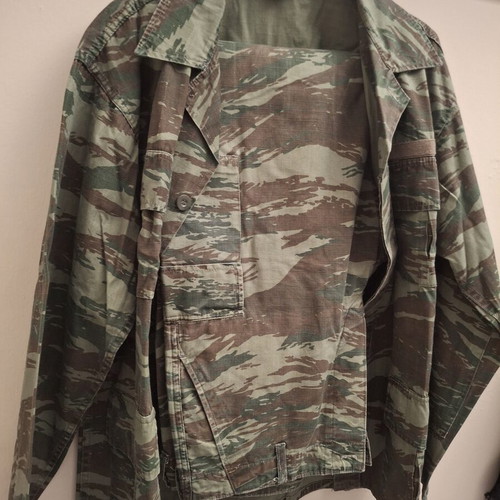 Vintage Greek Lizard camouflage jacket used, small