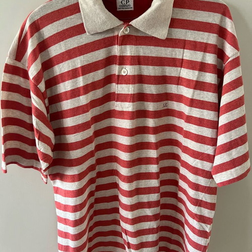 C.P Company Polo Shirt Men Striped Size L Like New