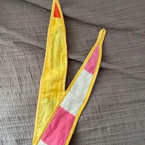 Curtain set like new with semi-transparent fabric