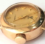 Yashma vintage 14K gold wristwatch, mechanical, women's
