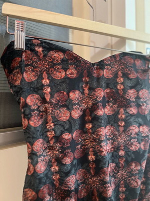 Vassia Kostara velvet bodysuit large