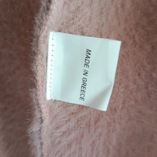Elena Makri Mykonos 100% Mohair Wool Coat like new, limited edition, pink, size S–M