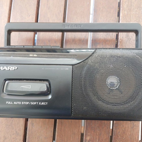 Sharp QT-110 radio cassette player used, cassette needs service