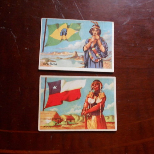 Electroball flags and countries cards used, set of 6