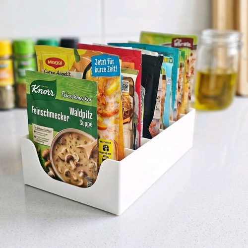 Kitchen organization box 24x13.5cm new, plastic