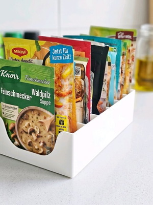 Kitchen organization box 24x13.5cm new, plastic