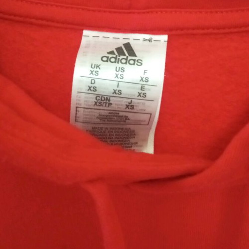 Adidas hoodie red size XS like new
