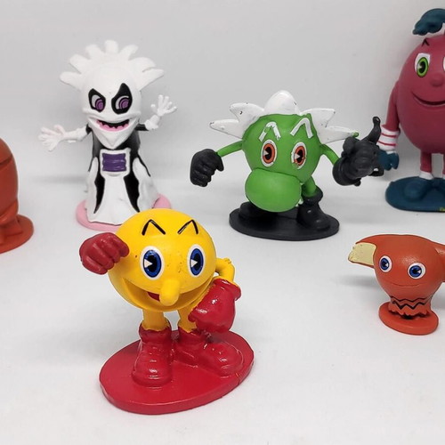Pac-Man and the Ghostly Adventures collectible figure set of 12, like new