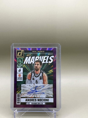 Andrés Nocioni Donruss EuroLeague 2024-25 Net Marvels Purple Laser Autographed card like new