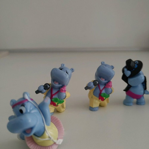 Kinder Happy Hippo Company collectible series used, 7 figures