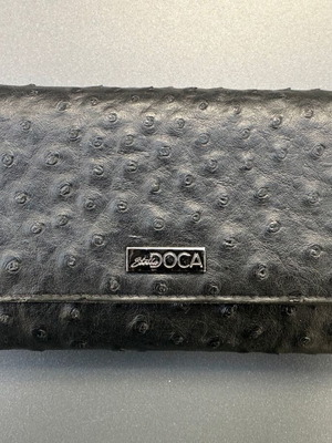 Doca black wallet like new with 10 card slots and zipper compartment