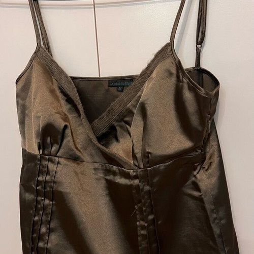 Blue Rose women's top bronze M like new with side zipper