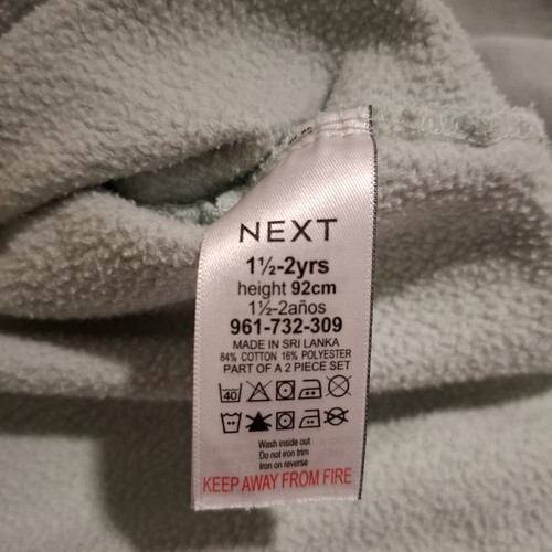 Next 2-piece set for baby girl 18-24 months like new