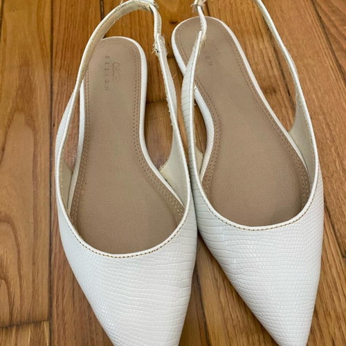 Asos slingback pumps white size 38 used