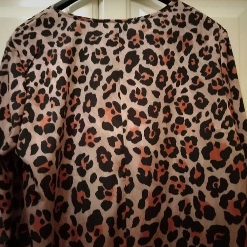 Emery Rose women's leopard print viscose tunic new, size XL