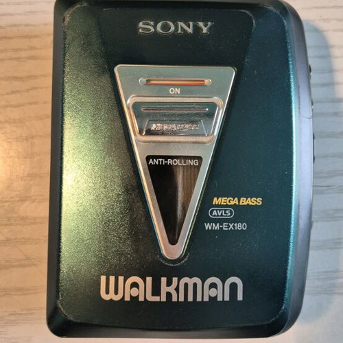 Sony Walkman WM-EX180 Megabass AVLS used, rare petrol color