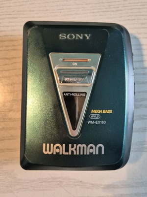 Sony Walkman WM-EX180 Megabass AVLS used, rare petrol color