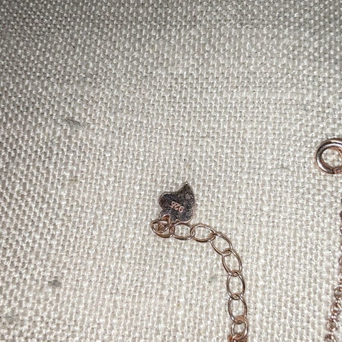 Jools Necklace Silver 925 Rose Gold with Black Zircons like new