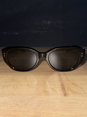Parzin Original Ps28 H25 sunglasses like new, glossy black frame