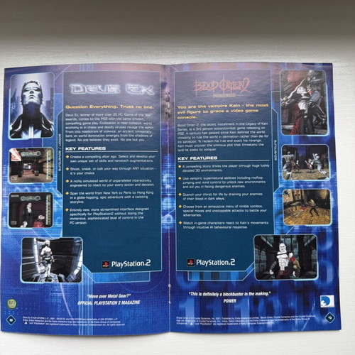 PS2 Booklet video games catalogue like new