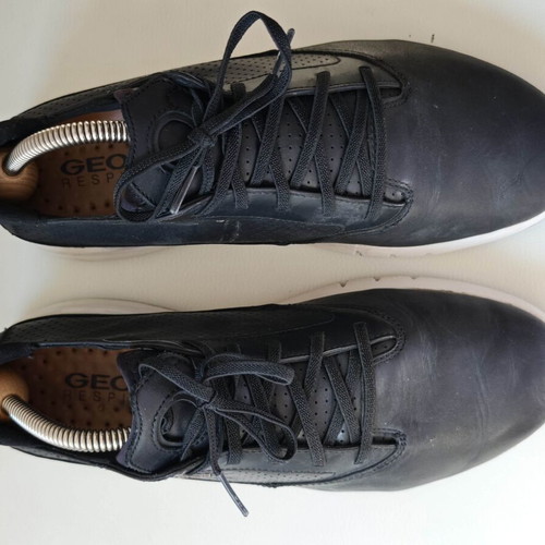 Geox U Aerantis A leather shoes, size 39, black