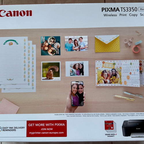 Canon PIXMA TS3350 printer new with WiFi and inks