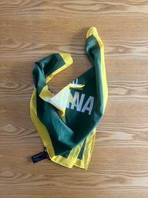 Φουλάρι Zara σαν καινούργιο, πράσινο και κίτρινο, 60x60 εκ