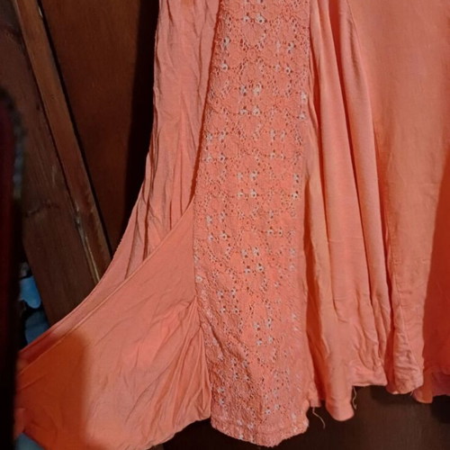 Blouson dress sleeveless used, pink